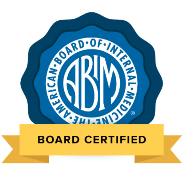 American Board of Internal Medicine Board Certified